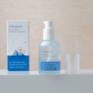 Bottle and Box of Glacier Water Hyaluronic Acid Serum from Mixsoon